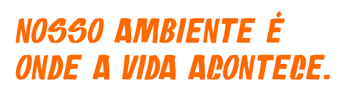 Nosso ambiente é onde a vida acontece